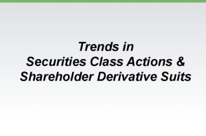 shareholder derivative action