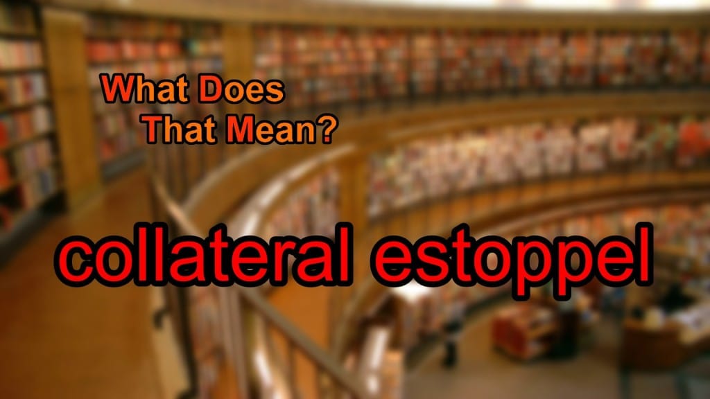 collateral estoppel rule