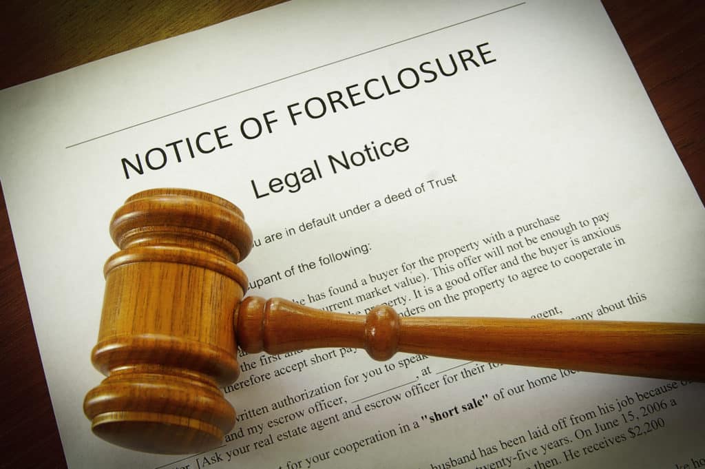 legal notice of foreclosure with gavel - Inland Empire foreclosure attorney